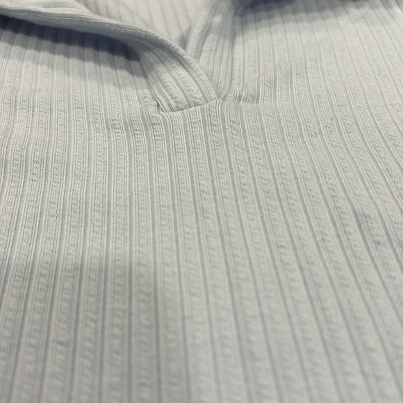 Hollister must-have collection ribbed baby blue tee - Picture 4 of 5